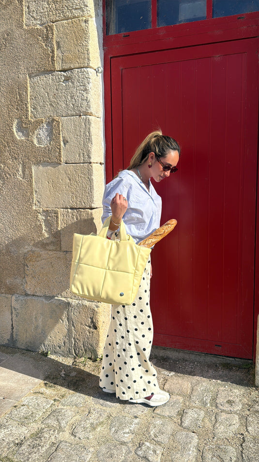 BOLSO GRANDE ACOLCHADO MANTEQUILLA