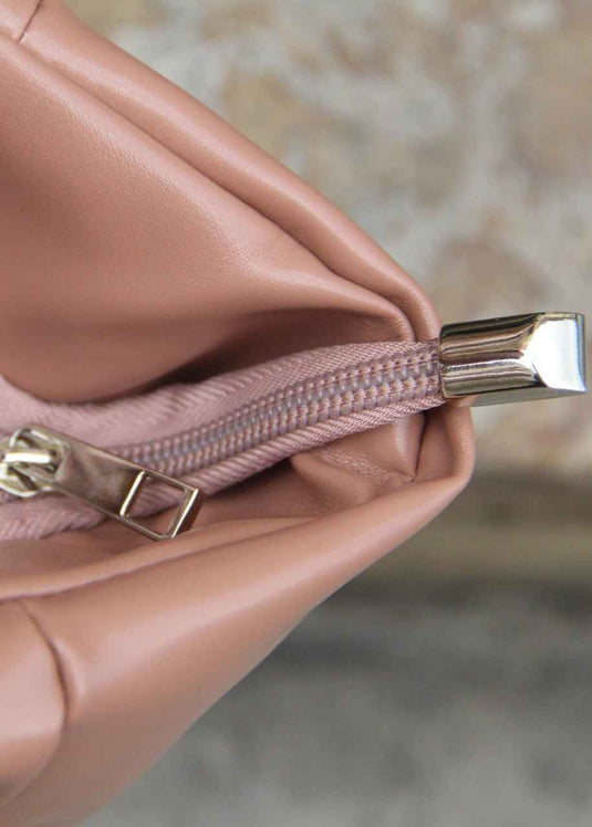 Bolso tote bag acolchado durazno Ellora