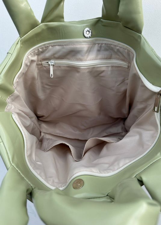 BOLSO GRANDE ACOLCHADO PISTACHO
