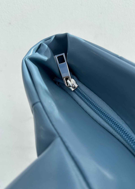 Bolso tote bag acolchado azul Ellora