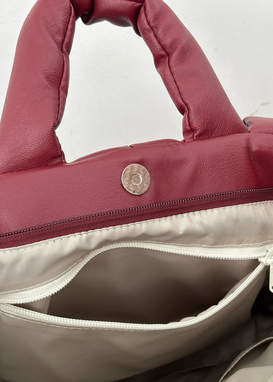 BOLSO GRANDE ACOLCHADO CHERRY