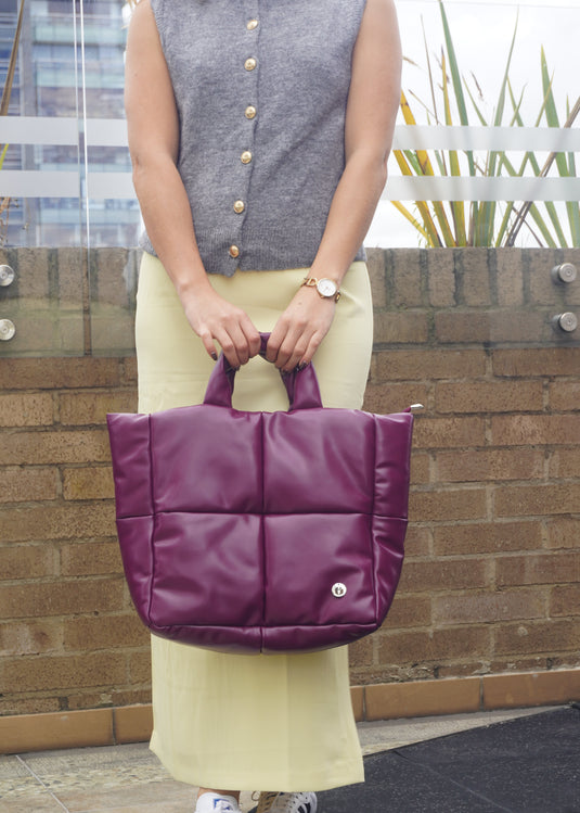 BOLSO GRANDE ACOLCHADO BURGUNDY