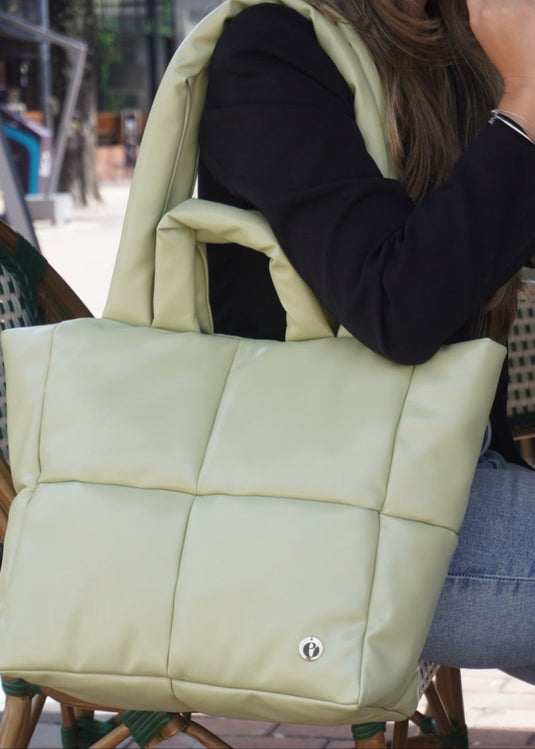 BOLSO GRANDE ACOLCHADO PISTACHO