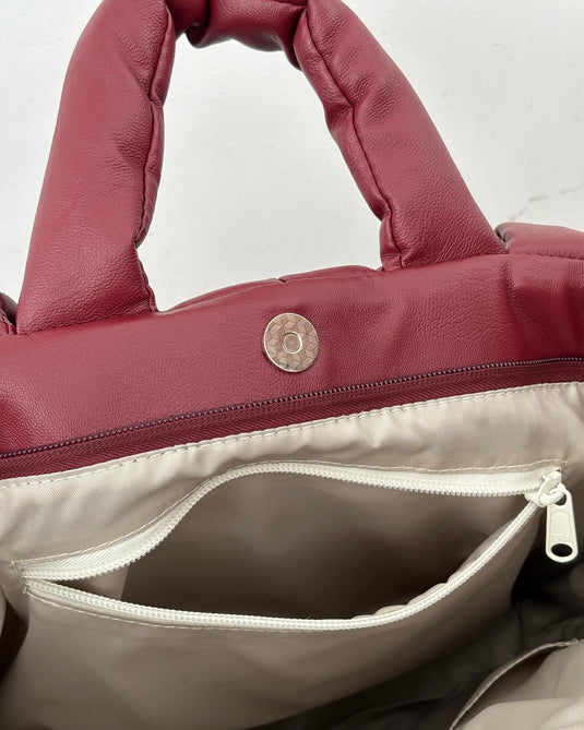 BOLSO GRANDE ACOLCHADO CHERRY