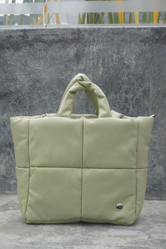 BOLSO GRANDE ACOLCHADO PISTACHO