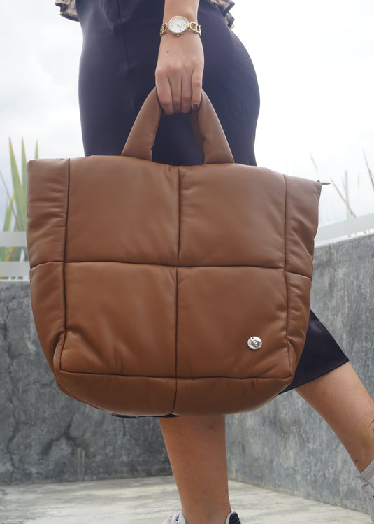BOLSO GRANDE ACOLCHADO CAPPUCCINO