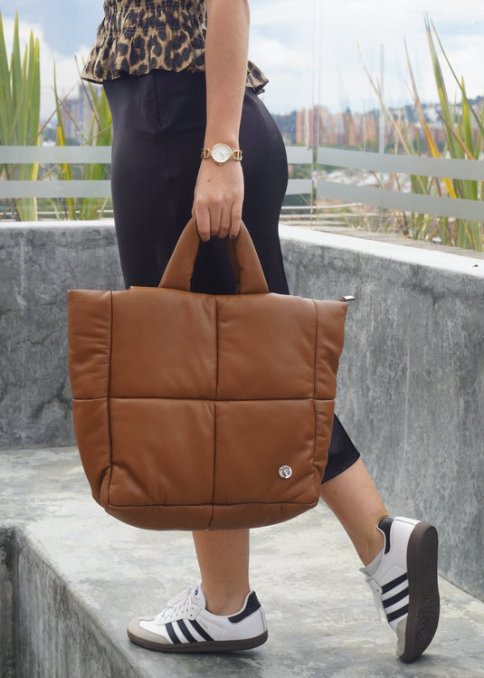 BOLSO GRANDE ACOLCHADO CAPPUCCINO