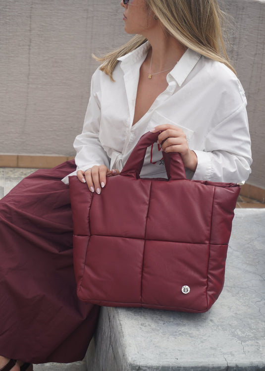 BOLSO GRANDE ACOLCHADO CHERRY