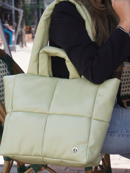 BOLSO GRANDE ACOLCHADO PISTACHO