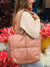 Bolso grande acolchado durazno
